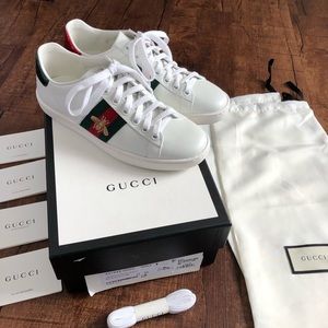 NEW Gucci Ace Sneakers Bee 36 (with discoloration)